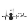 Sticker - Violin Heartbeat