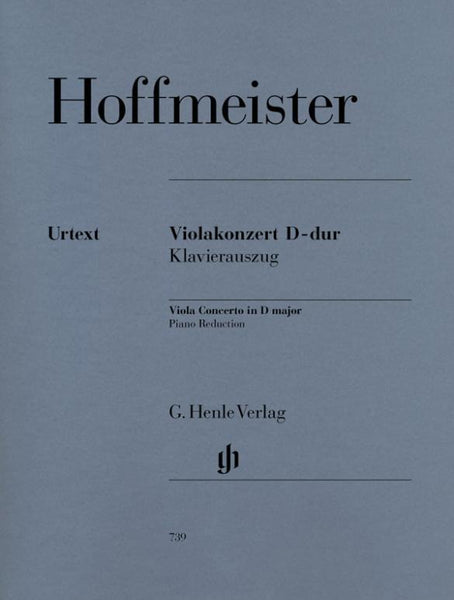 Hoffmeister, Concerto in D for Viola and Piano (Henle)