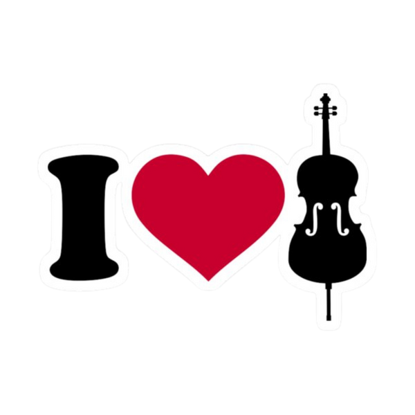 Sticker - I Heart Cello