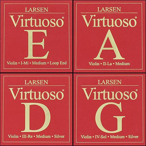 Larsen Virtuoso Violin String Set 4/4 (with Loop E)