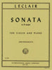 Leclair, Sonata in D Op. 9 No. 3 for Violin and Piano (IMC)