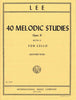 Lee, 40 Melodic and Progressive Studies for Cello Op. 31 Volume 2 (IMC)