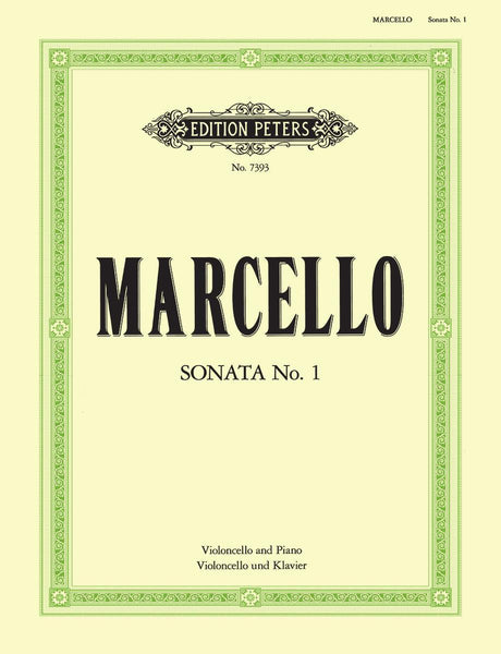 Marcello, Sonata in F Op. 2 No. 1 for Cello and Piano (Peters)