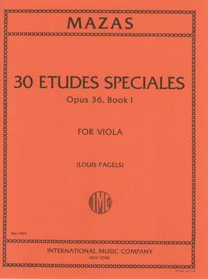 Mazas, Etudes Speciales Op. 36 No. 1 for Viola (IMC)