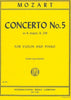 Mozart, Concerto No. 5 in A Major K219 for Violin and Piano ed. Galamian (IMC)