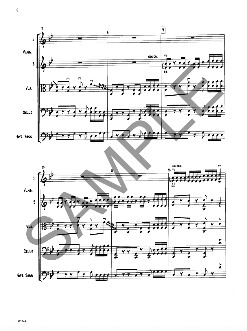 Orange Jam (Jeffrey for String Orchestra Simply for Strings