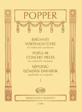 Popper, Popular Concert Pieces Volume 1 for Cello and Piano (EMB)