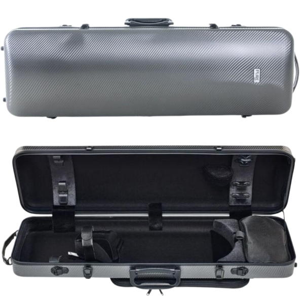 GEWA Pure Polycarbonate Oblong Violin Case 2.4kg Grey