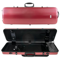 GEWA Pure Polycarbonate Oblong Violin Case 2.4kg Red