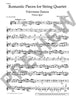 Romantic Pieces for String Quartet (Schott)