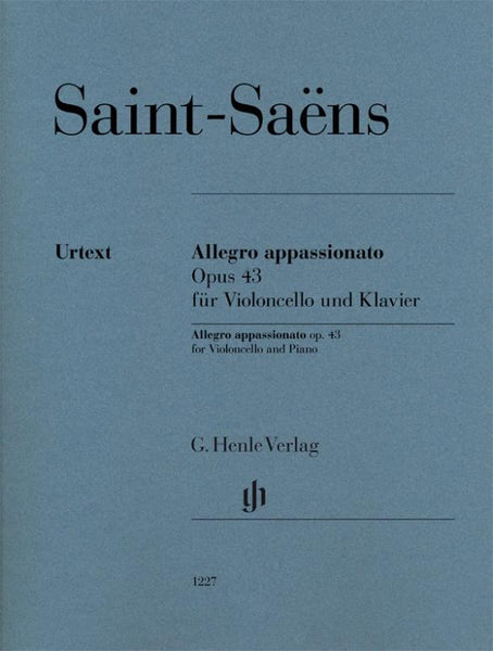 Saint Saens, Allegro Appassionato Op. 43 for Cello and Piano (Henle)