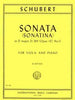 Schubert, Sonatina in D Op. 137 No. 1 for Viola and Piano (IMC)