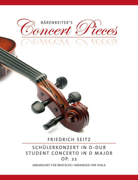 Seitz, Concerto in D Op. 22 for Viola and Piano (Barenreiter)
