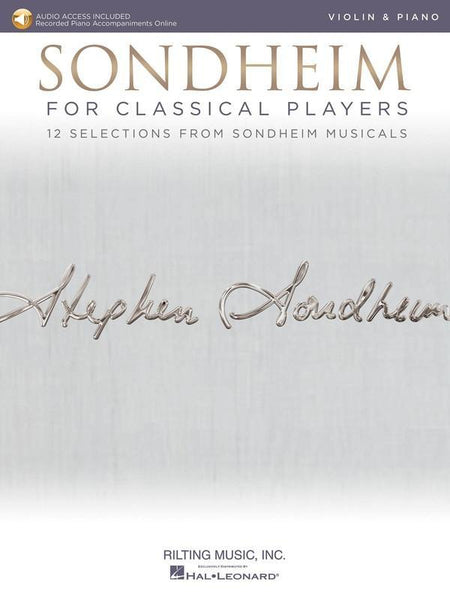 Sondheim for Classical Players for Violin and Piano with Online Accompaniments