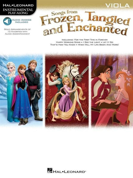 Songs from Frozen, Tangled and Enchanted for Viola with Online Accompaniments