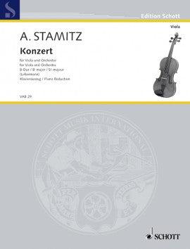 Stamitz, Concerto in B Major for Viola and Piano (Schott)