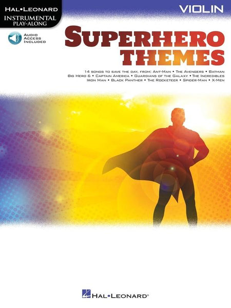 Superhero Themes Instrumental Playalong Violin BK/OLA