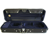 TG Oblong Hill Style Violin Case 1/2 - Black with Blue Interior
