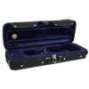 TG Oblong Violin Case Hill Style 4/4 - Black with Blue Interior