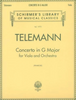 Telemann, Concerto in G for Viola and Piano (Schirmer)