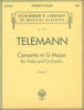 Telemann, Concerto in G for Viola and Piano (Schirmer)