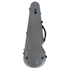 Vivo Polycarbonate Shaped Violin Case 3/4 Brushed Silver