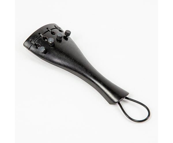 Viola Tailpiece - Ebony Round w/ 4 Adjusters 125mm