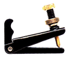 Violin String Adjuster Black with Gold Screw 3/4-4/4