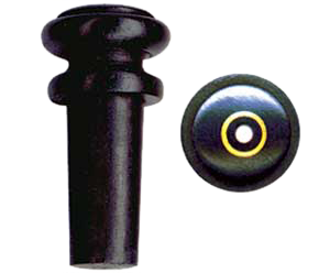 Violin or Viola Endpin - Ebony with Paris Eye