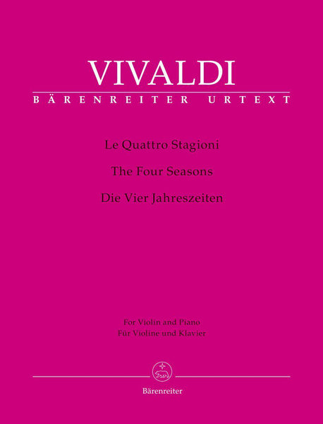 Vivaldi, Four Seasons Complete for Violin and Piano Urtext (Barenreiter)