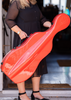 Vivo Deluxe Fibreglass Cello Case 1/2 Cherry Red