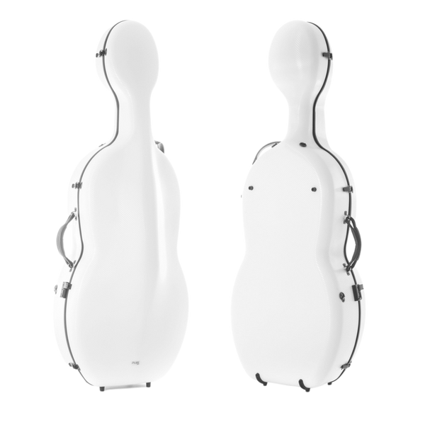 GEWA Pure Polycarbonate Cello Case with Wheels White 4/4