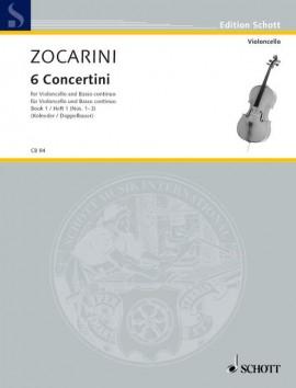 Zocarini, Six Concertini for Cello and Piano (Schott)