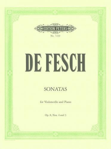 de Fesch, Sonata in D Minor Op. 8 No. 3 for Cello and Piano (Peters)
